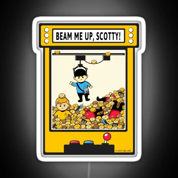 Beam Me Up Scotty RGB Neon Sign