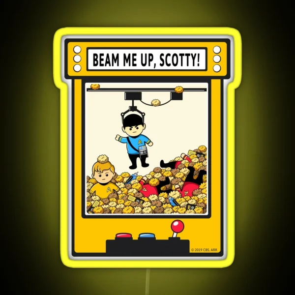 Beam Me Up Scotty RGB Neon Sign