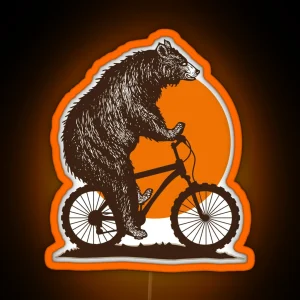 Bear Bike RGB Neon Sign