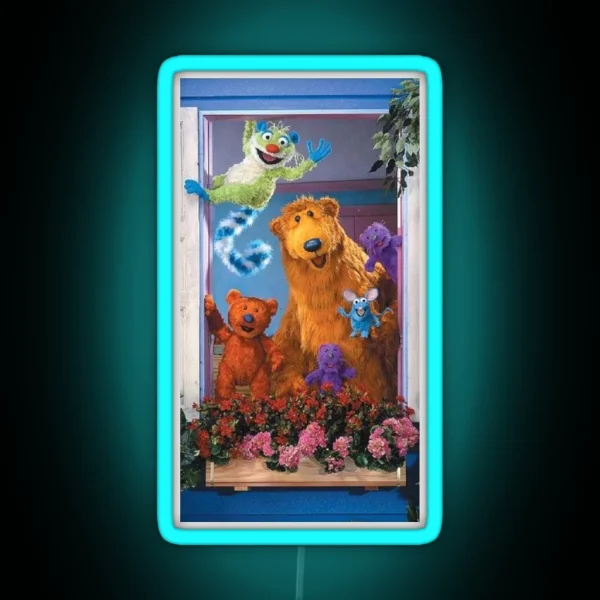 Bear In The Big Blue House RGB Neon Sign