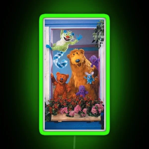 Bear In The Big Blue House RGB Neon Sign
