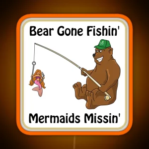 Bear S Gone Fishin Widespread Panic RGB Neon Sign