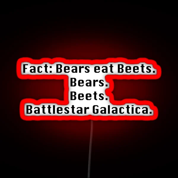 Bears Beats Battlestar Galactica RGB Neon Sign