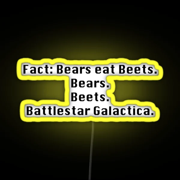 Bears Beats Battlestar Galactica RGB Neon Sign