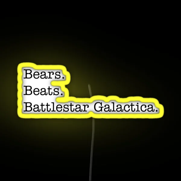 Bears Beats Battlestar Galactica RGB Neon Sign