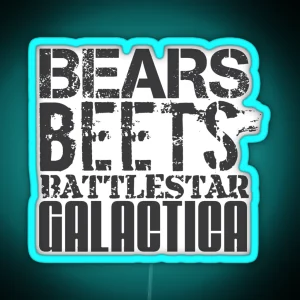 Bears Beats Battlestar Galactica RGB Neon Sign