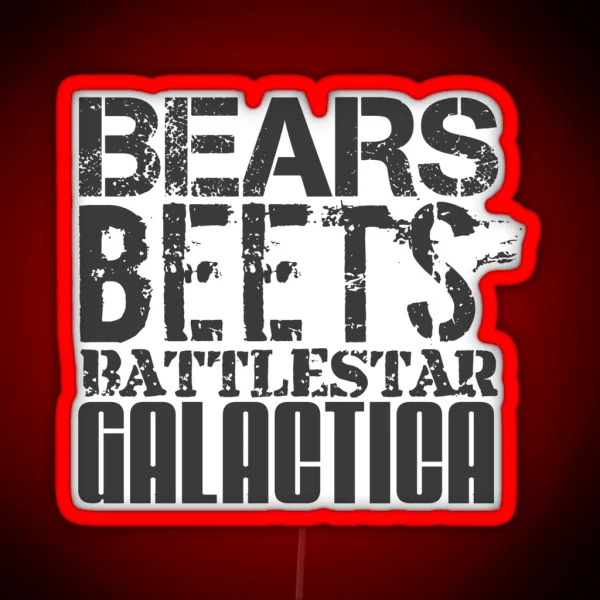 Bears Beats Battlestar Galactica RGB Neon Sign