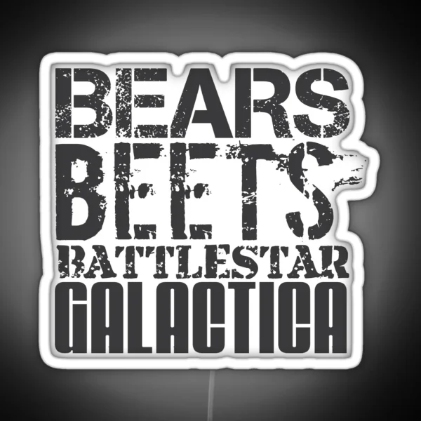 Bears Beats Battlestar Galactica RGB Neon Sign