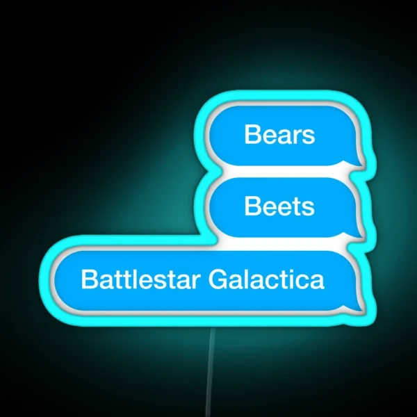 Bears Beats Battlestar Galactica RGB Neon Sign