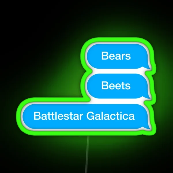 Bears Beats Battlestar Galactica RGB Neon Sign