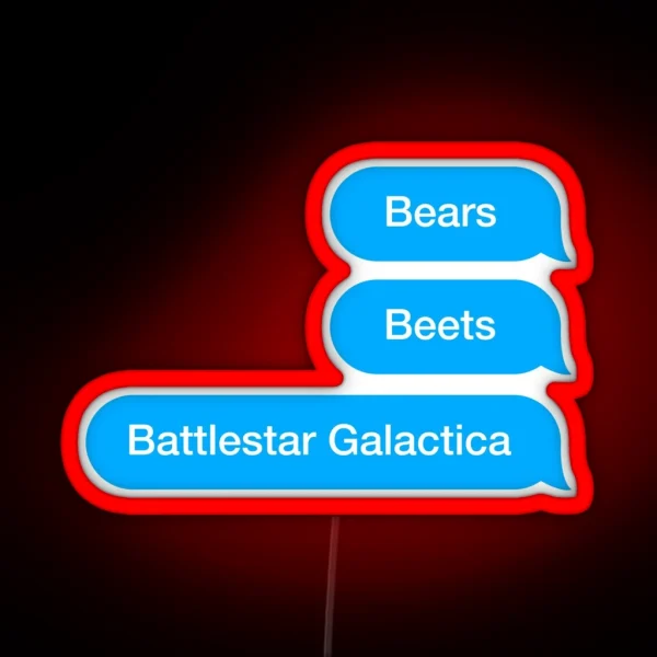 Bears Beats Battlestar Galactica RGB Neon Sign