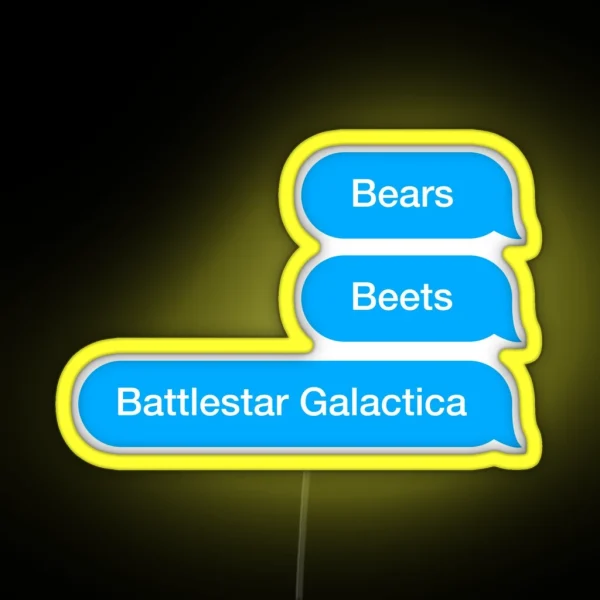 Bears Beats Battlestar Galactica RGB Neon Sign