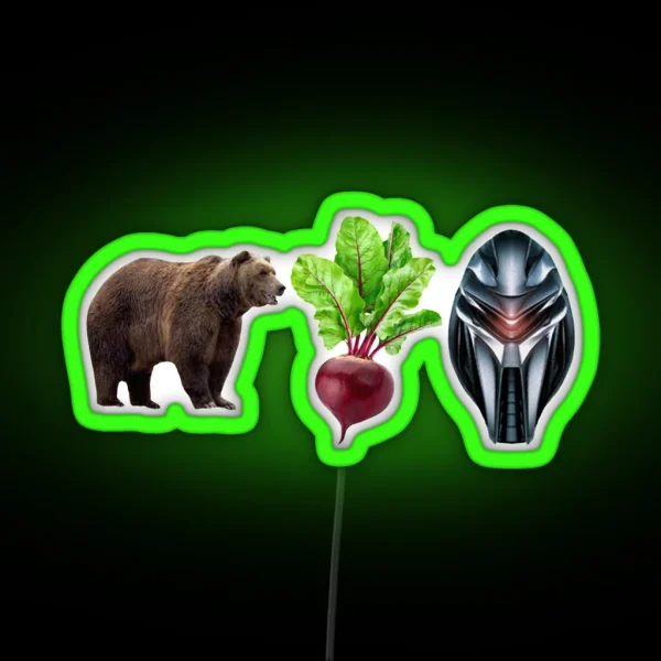 Bears Beets Battle Star Galactica RGB Neon Sign