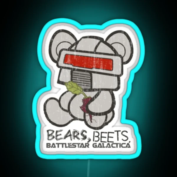 Bears Beets Battlestar Galactica RGB Neon Sign
