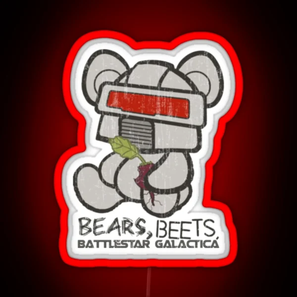 Bears Beets Battlestar Galactica RGB Neon Sign
