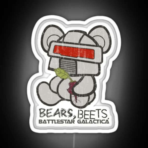 Bears Beets Battlestar Galactica RGB Neon Sign