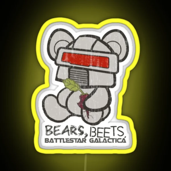 Bears Beets Battlestar Galactica RGB Neon Sign
