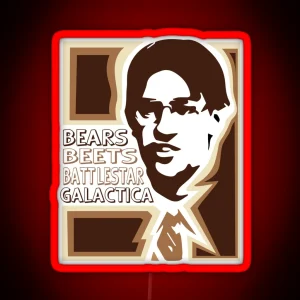 Bears Beets Battlestar Galactica RGB Neon Sign