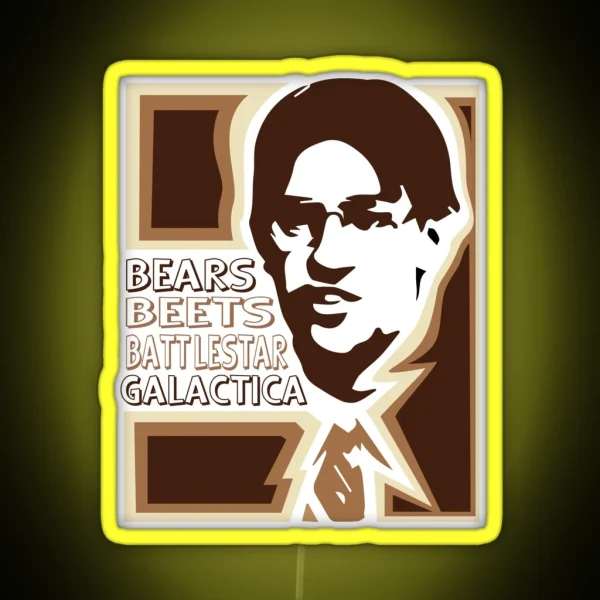 Bears Beets Battlestar Galactica RGB Neon Sign