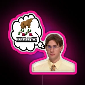 Bears Beets Battlestar Galactica RGB Neon Sign