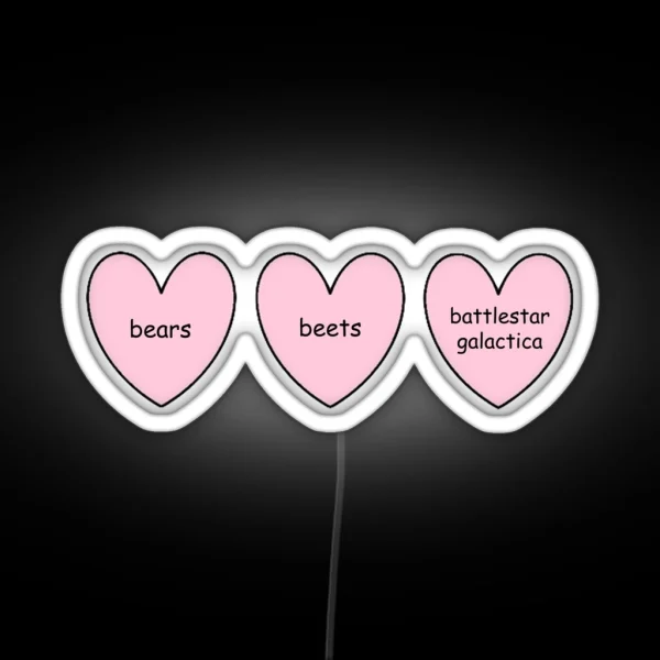Bears Beets Battlestar Galactica RGB Neon Sign