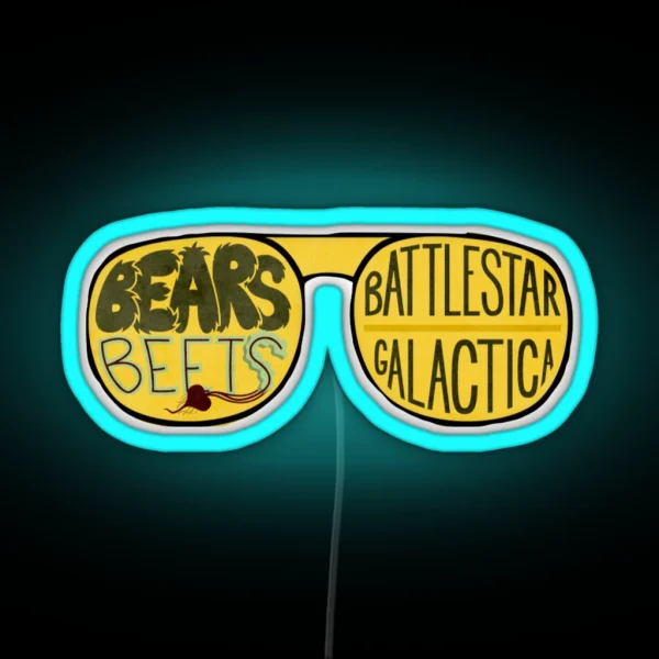 Bears Beets Battlestar Galactica RGB Neon Sign