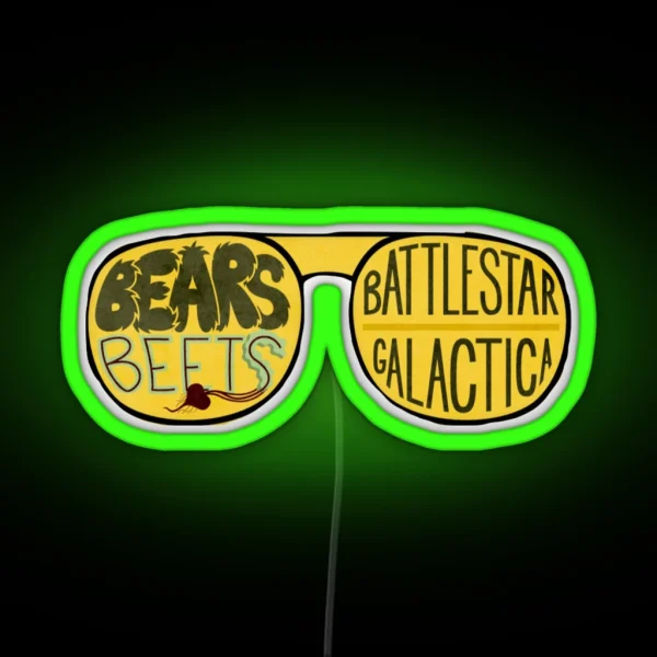 Bears Beets Battlestar Galactica RGB Neon Sign