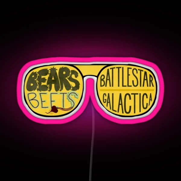 Bears Beets Battlestar Galactica RGB Neon Sign