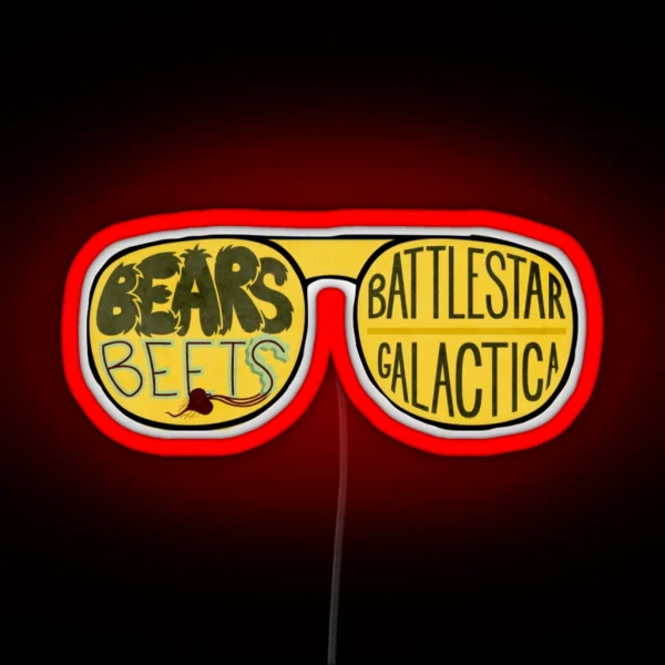 Bears Beets Battlestar Galactica RGB Neon Sign