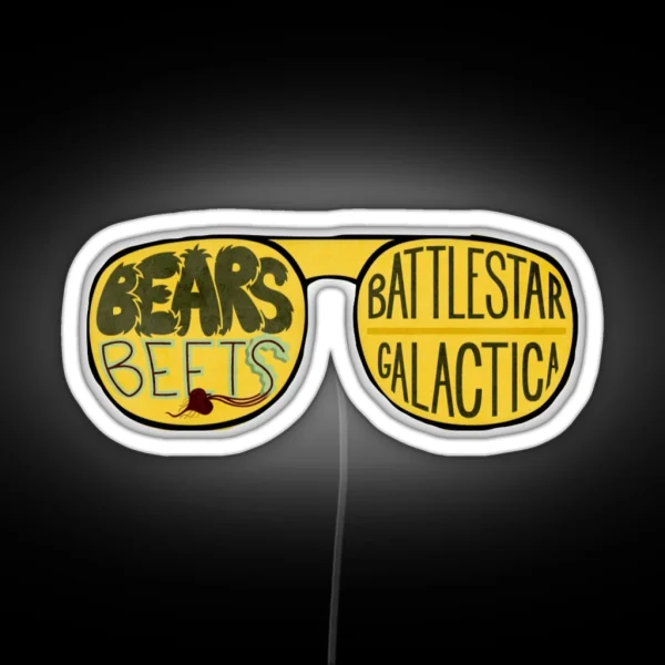 Bears Beets Battlestar Galactica RGB Neon Sign