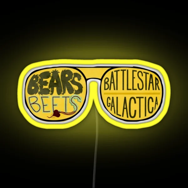 Bears Beets Battlestar Galactica RGB Neon Sign