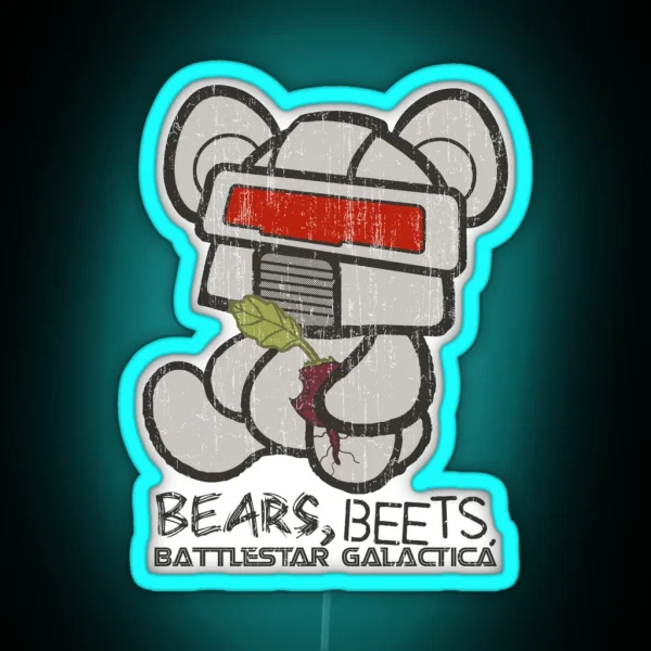 Bears Beets Battlestar Galactica RGB Neon Sign