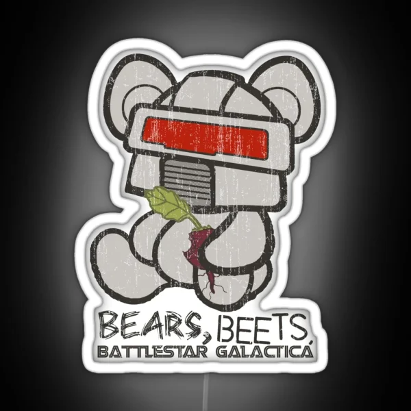 Bears Beets Battlestar Galactica RGB Neon Sign