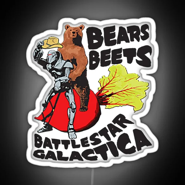 Bears Beets Battlestar Galactica The Office RGB Neon Sign