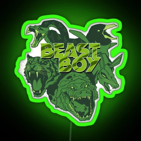 Beast Boy Custom Design RGB Neon Sign