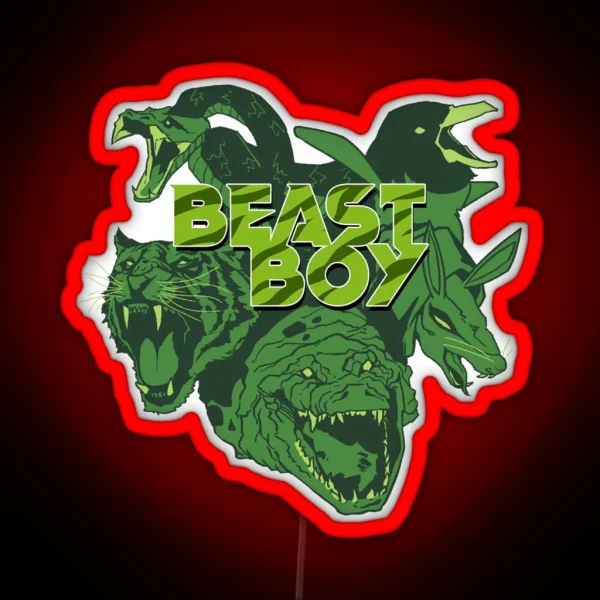 Beast Boy Custom Design RGB Neon Sign