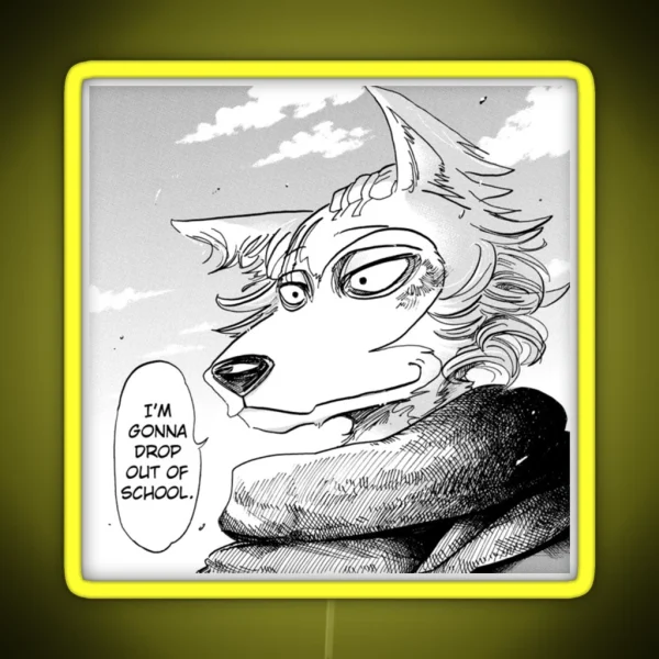 Beastars Anime Legosi RGB Neon Sign