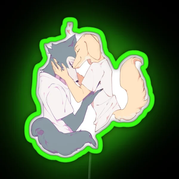 Beastars Jack X Legoshi RGB Neon Sign