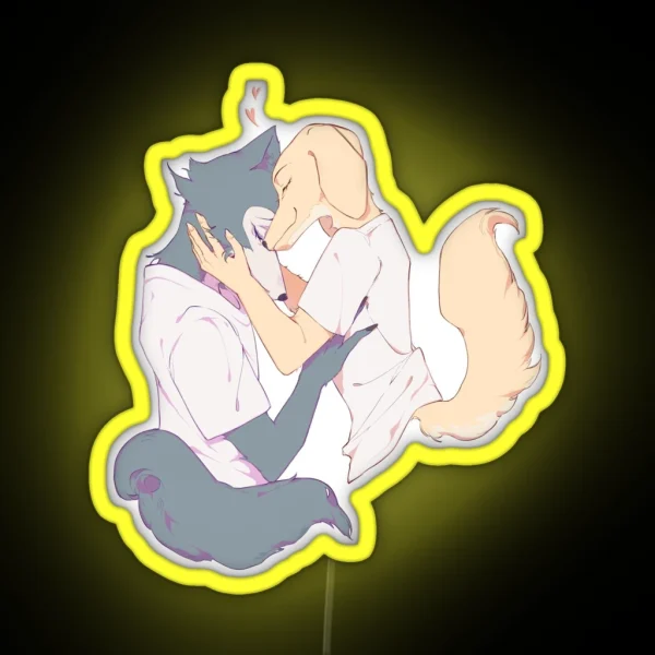 Beastars Jack X Legoshi RGB Neon Sign
