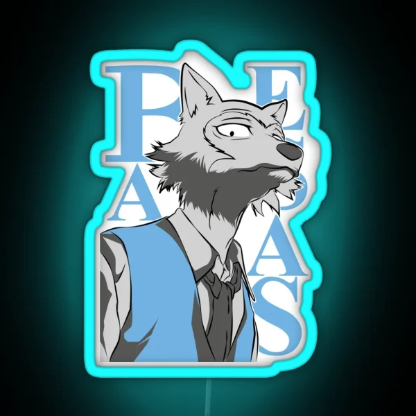 BEASTARS LEGOSHI HALF BODY RGB Neon Sign