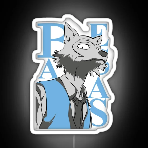 BEASTARS LEGOSHI HALF BODY RGB Neon Sign