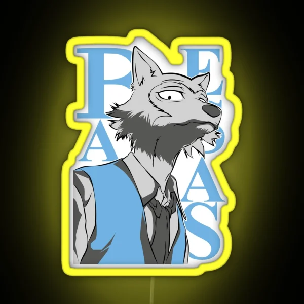 BEASTARS LEGOSHI HALF BODY RGB Neon Sign