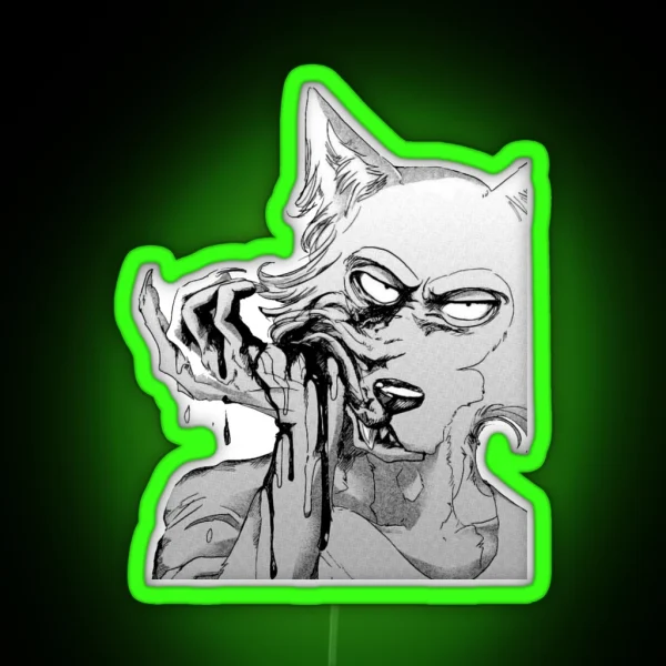 Beastars Legoshi Manga RGB Neon Sign