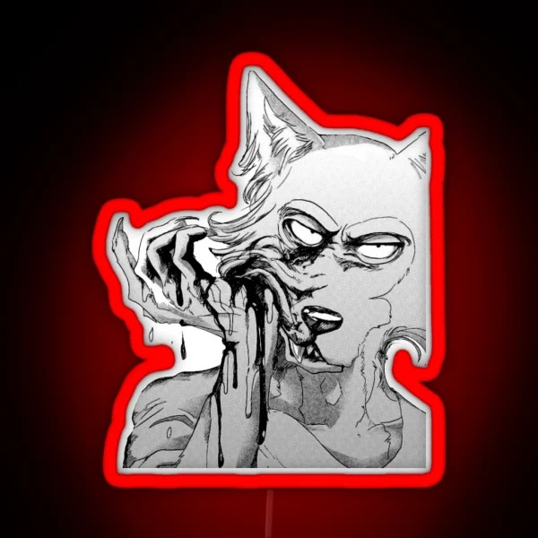 Beastars Legoshi Manga RGB Neon Sign