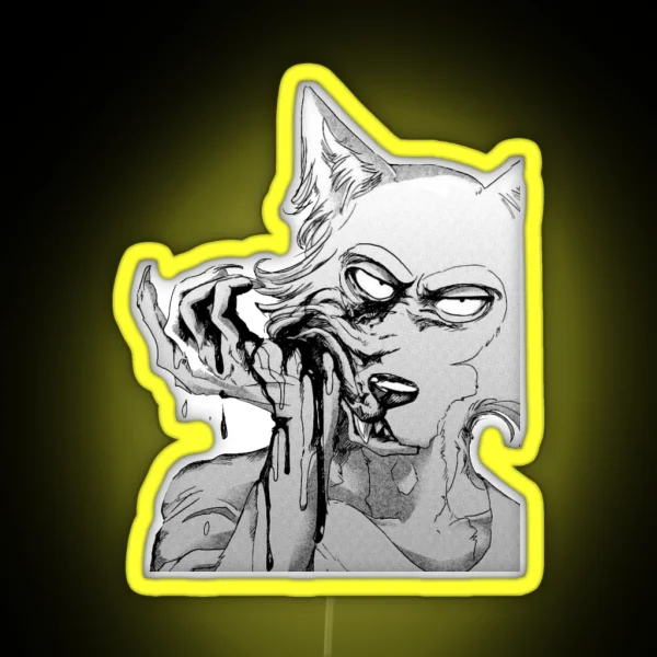 Beastars Legoshi Manga RGB Neon Sign