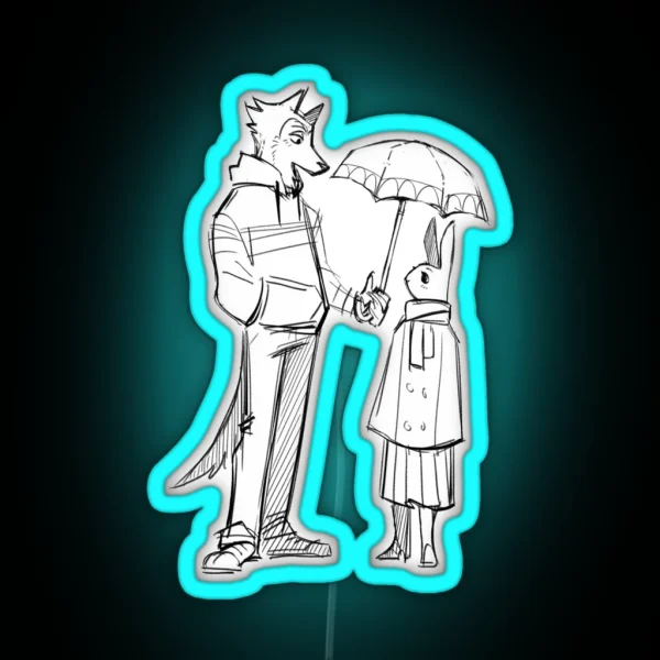 Beastars Legoshi X Haru RGB Neon Sign