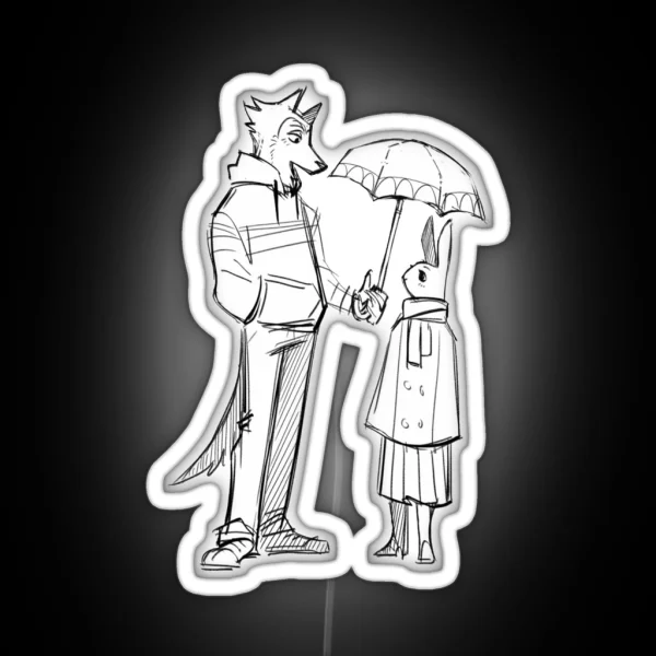 Beastars Legoshi X Haru RGB Neon Sign