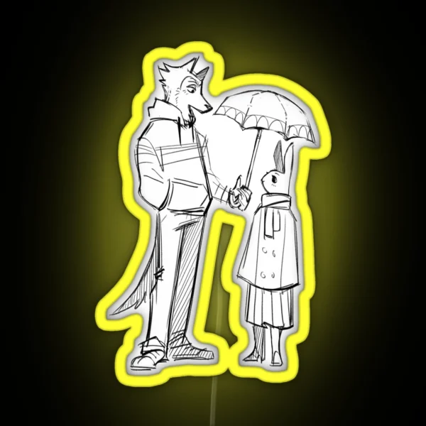 Beastars Legoshi X Haru RGB Neon Sign