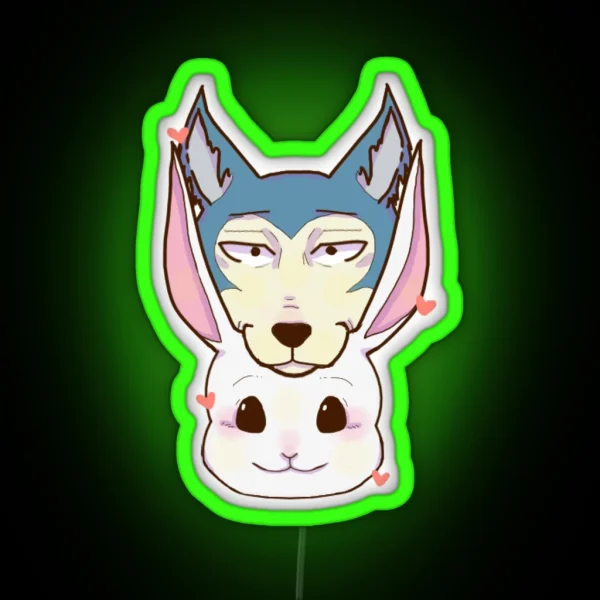 Beastars Legosi And Haru RGB Neon Sign