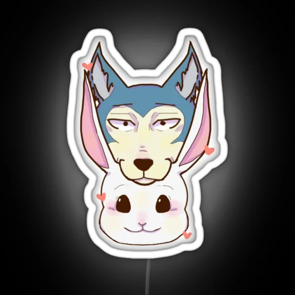 Beastars Legosi And Haru RGB Neon Sign